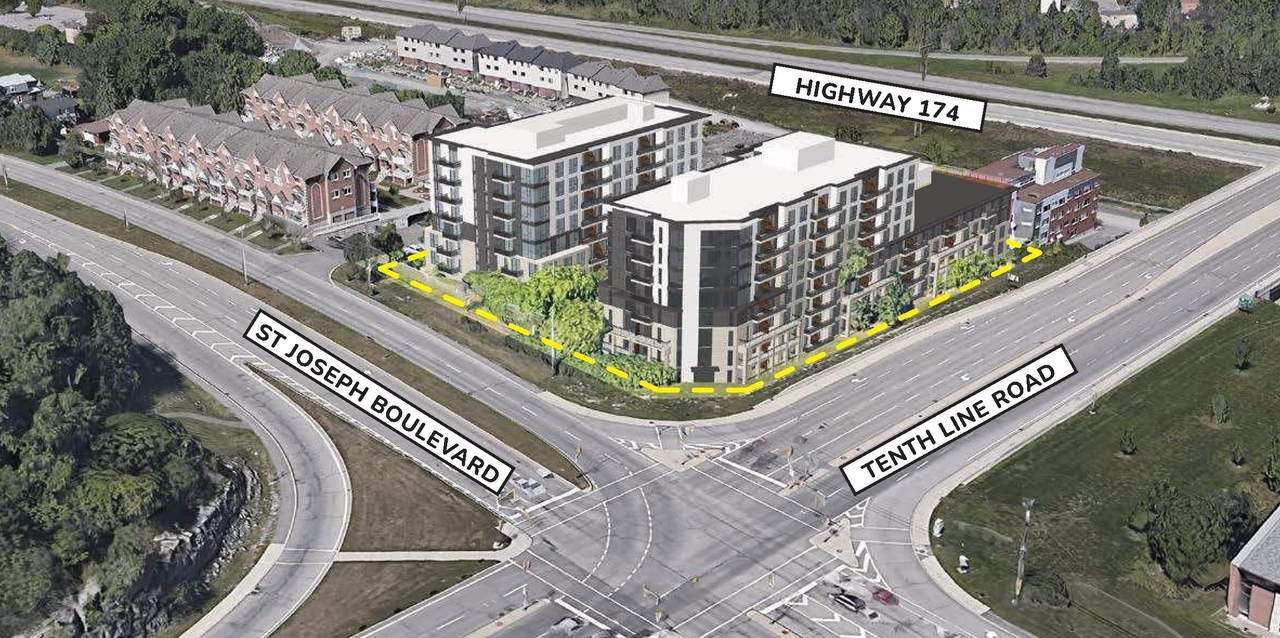 Rendering of building from page 14 of the file '2022-05-17 - Architectural Design Brief - D07-12-21-0229'