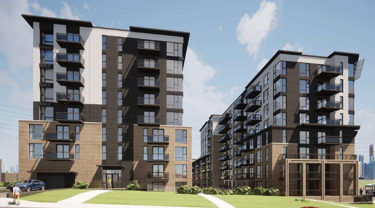 Rendering of building from page 20 of the file '2022-05-17 - Architectural Design Brief - D07-12-21-0229'