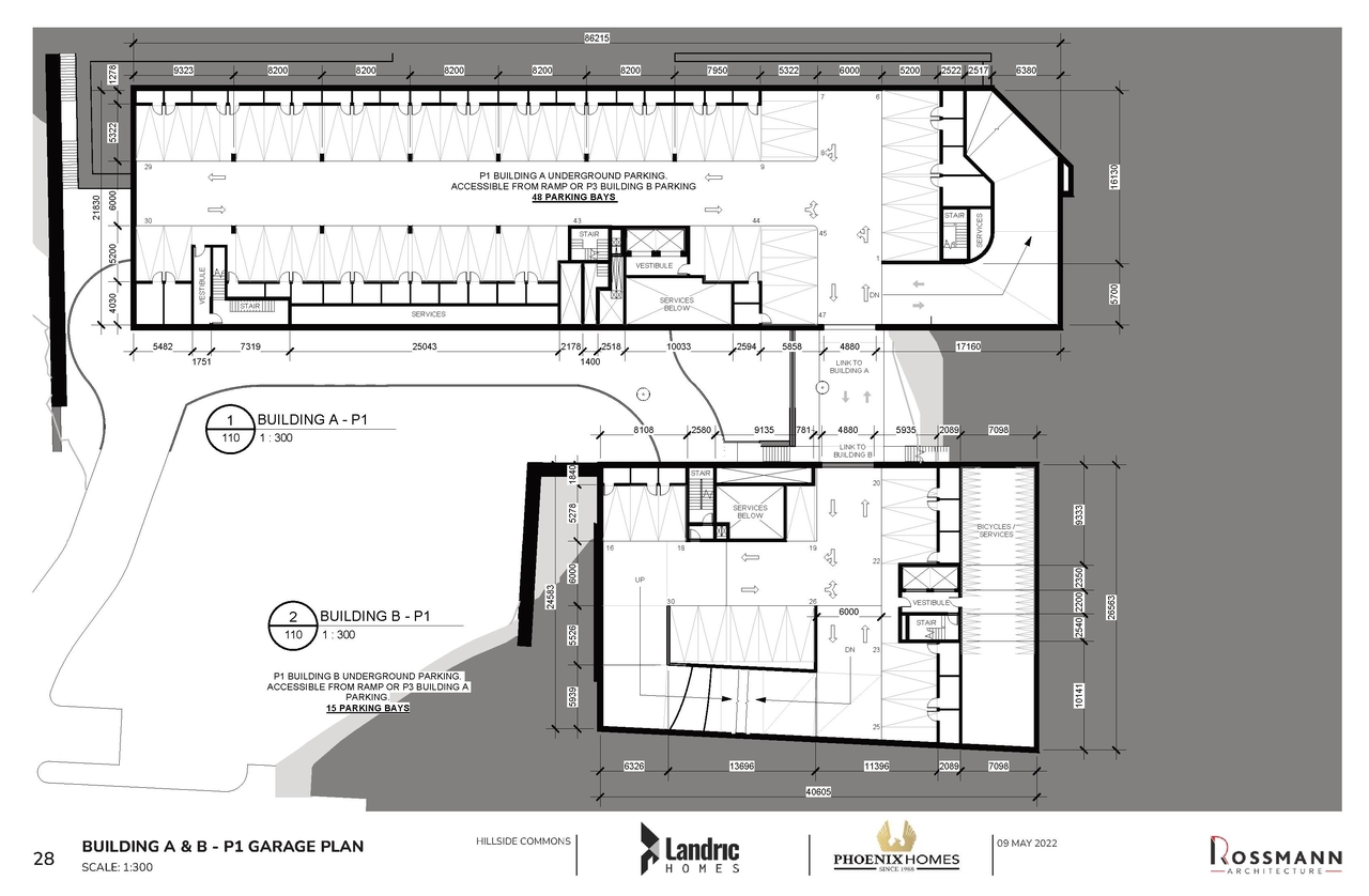 Construction site plan for project from page 28 of the file '2022-05-17 - Architectural Design Brief - D07-12-21-0229'