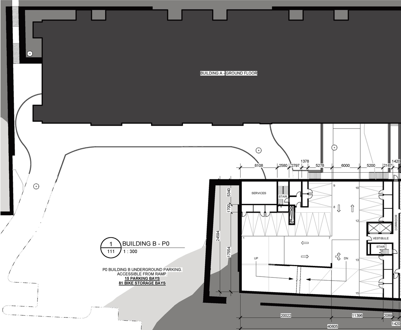 Construction site plan for project from page 29 of the file '2022-05-17 - Architectural Design Brief - D07-12-21-0229'