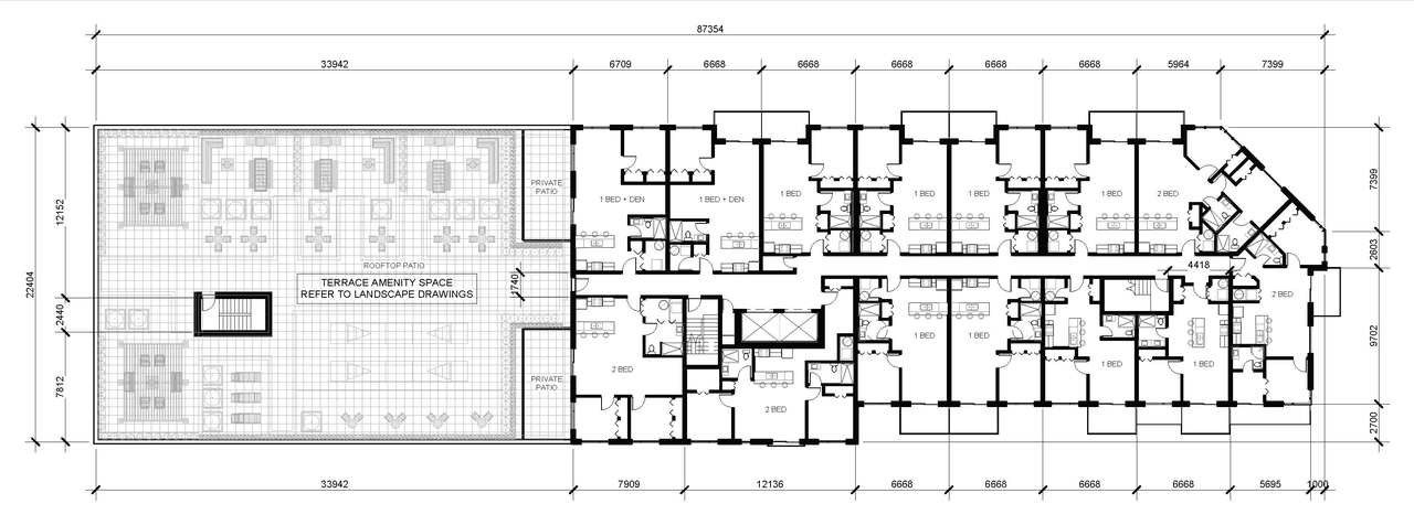 Floor plan for project from page 33 of the file '2022-05-17 - Architectural Design Brief - D07-12-21-0229'