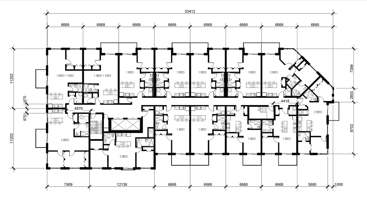 Floor plan for project from page 34 of the file '2022-05-17 - Architectural Design Brief - D07-12-21-0229'