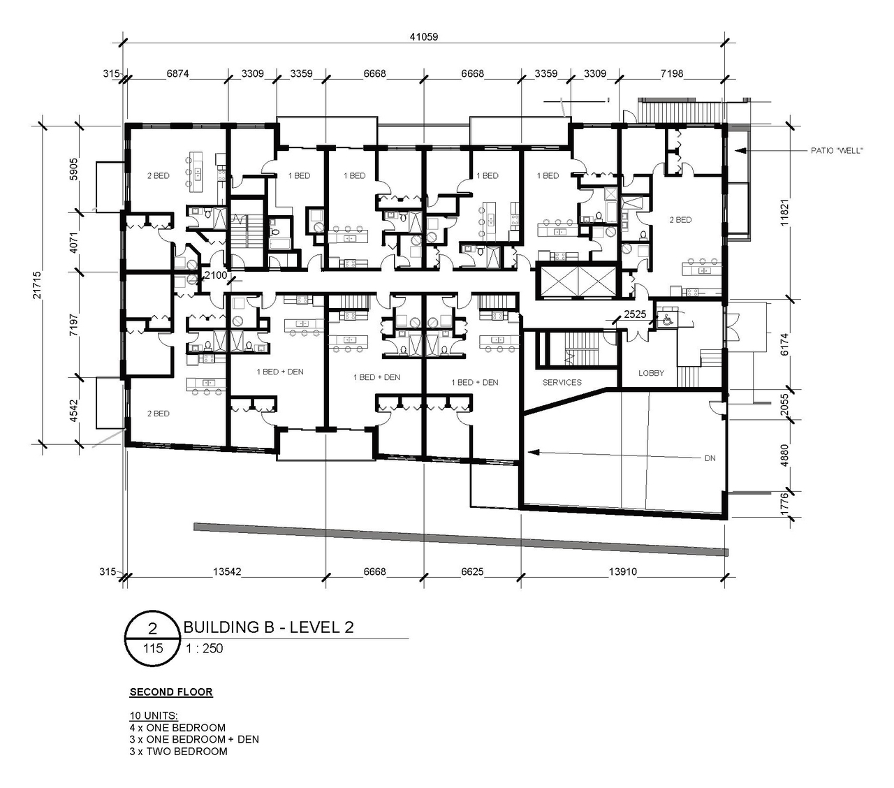 Floor plan for project from page 36 of the file '2022-05-17 - Architectural Design Brief - D07-12-21-0229'
