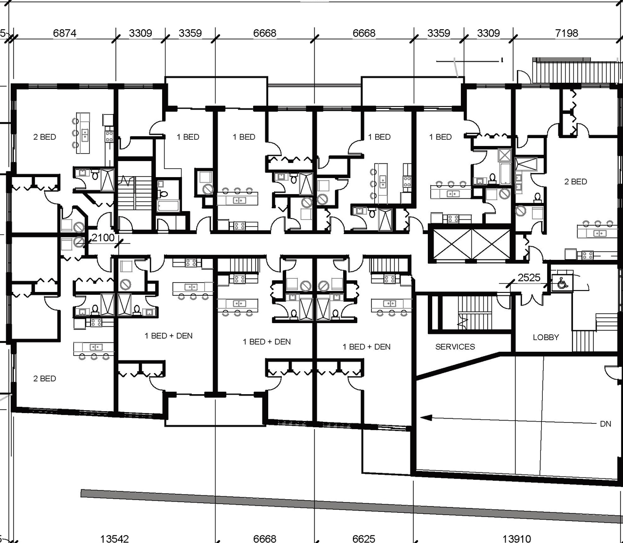 Construction site plan for project from page 36 of the file '2022-05-17 - Architectural Design Brief - D07-12-21-0229'