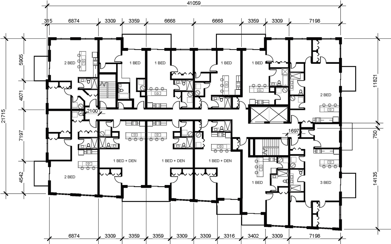 Floor plan for project from page 37 of the file '2022-05-17 - Architectural Design Brief - D07-12-21-0229'