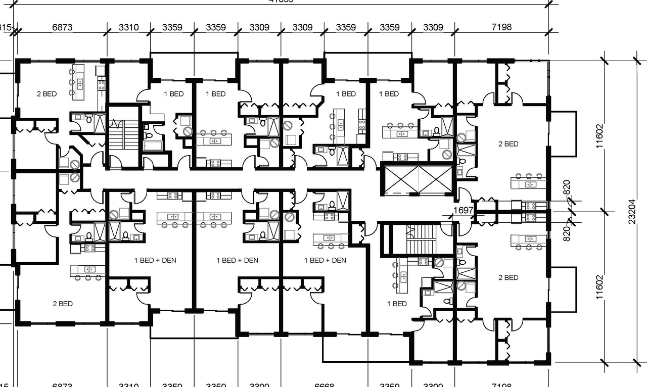 Floor plan for project from page 38 of the file '2022-05-17 - Architectural Design Brief - D07-12-21-0229'