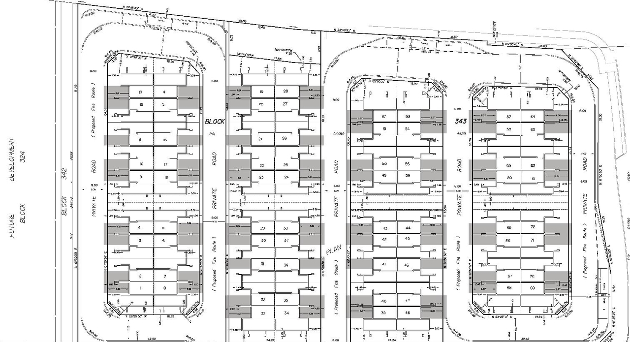 Construction site plan for project from page 10 of the file '2022-06-22 Rationale and Design Brief D07-12-21-0230'