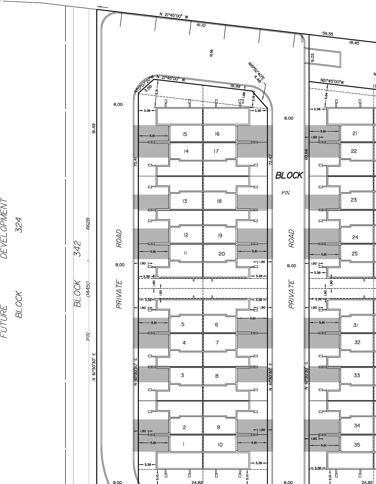 Construction site plan for project from page 29 of the file '2022-01-19 - Design Brief - D07-12-21-0230'