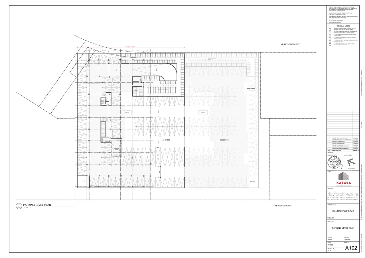 Construction site plan for project from page 1 of the file '2022-02-03 - Floor Plans - D07-12-21-0233'