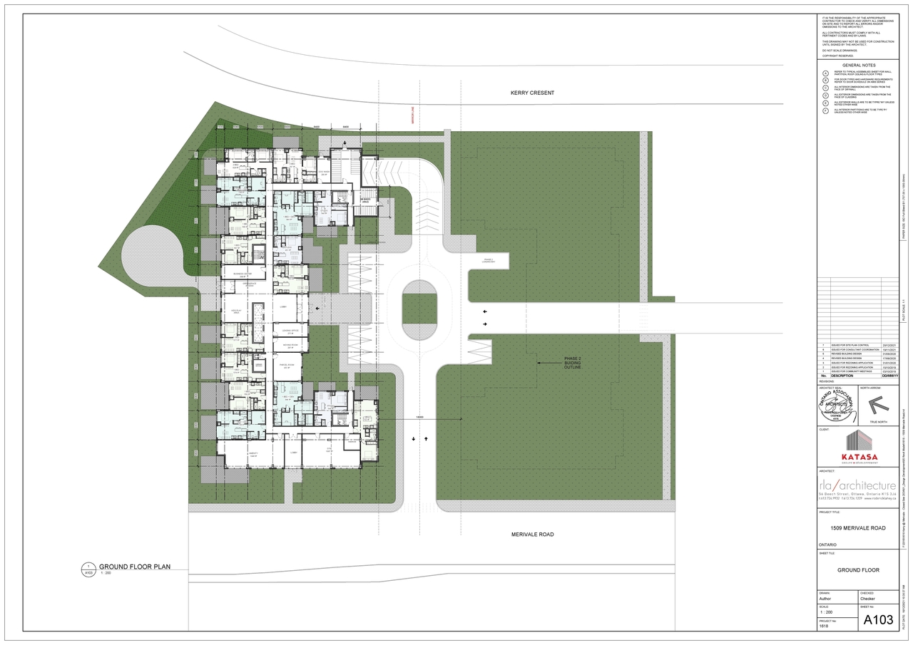 Construction site plan for project from page 2 of the file '2022-02-03 - Floor Plans - D07-12-21-0233'