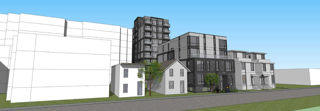 Rendering of building from page 2 of the file '2021-12-30 - Views - D07-12-21-0237'