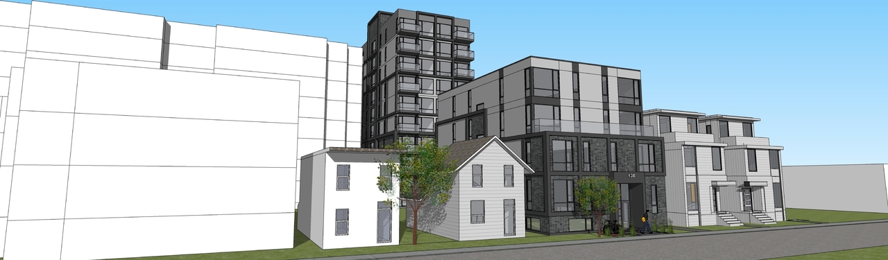 Rendering of building from page 2 of the file '2021-12-30 - Views - D07-12-21-0237'