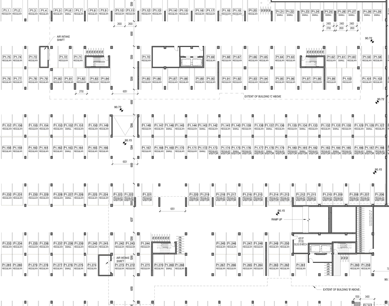 Construction site plan for project from page 1 of the file '2023-02-16 - Floor Plans - D07-12-21-0238'