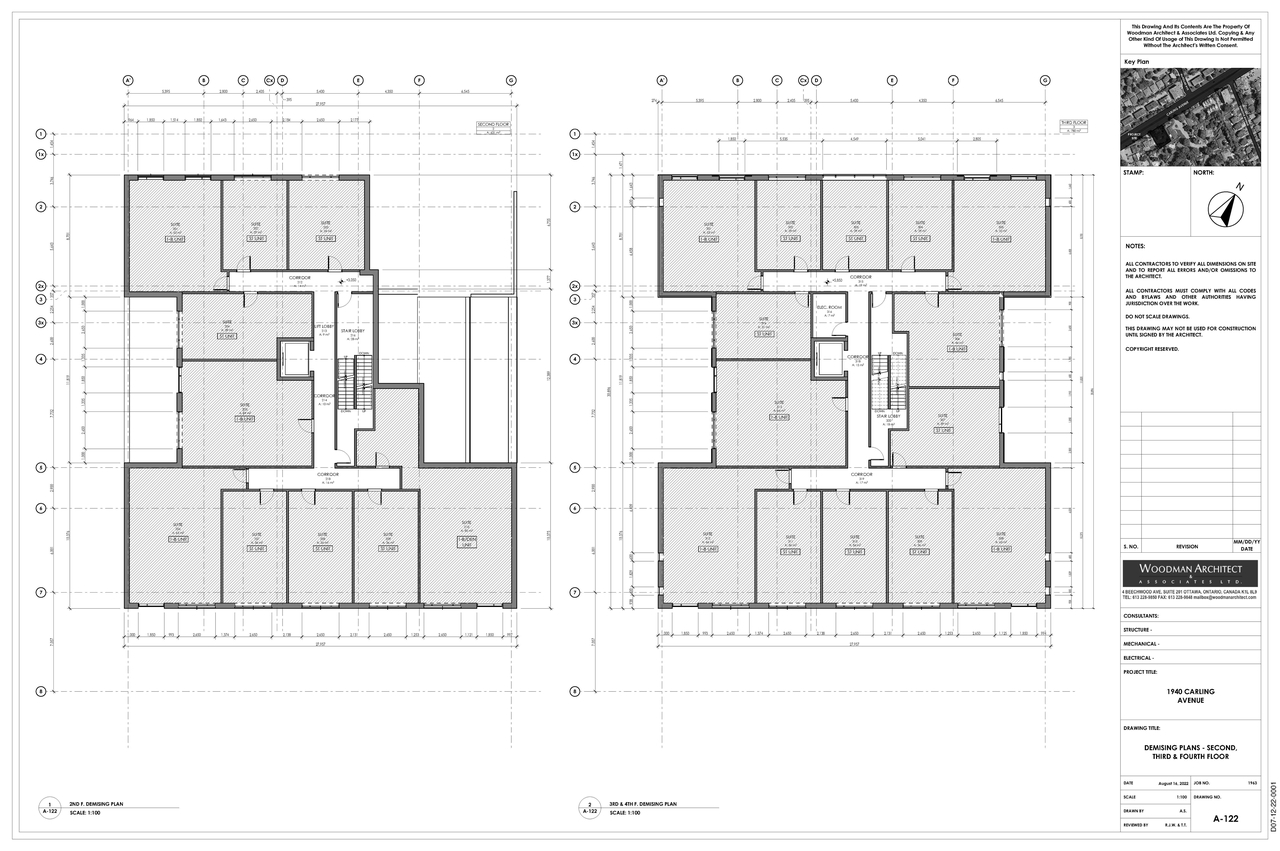 Construction site plan for project from page 2 of the file '2022-09-27 - Floor Plans - D07-12-22-0001'