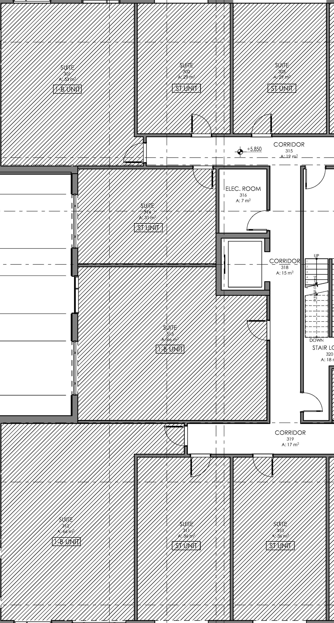 Construction site plan for project from page 2 of the file '2022-09-27 - Floor Plans - D07-12-22-0001'