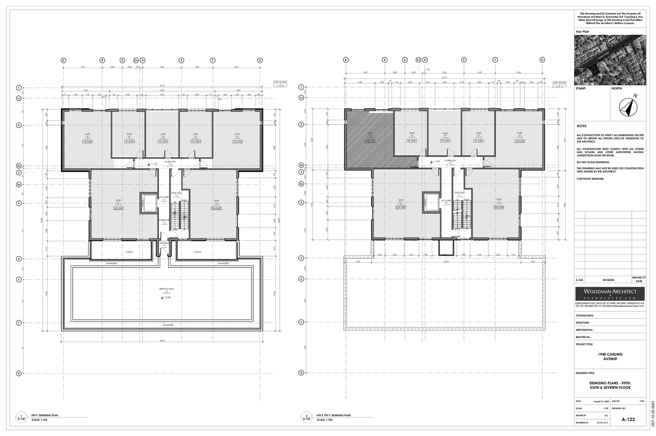 Construction site plan for project from page 3 of the file '2022-09-27 - Floor Plans - D07-12-22-0001'