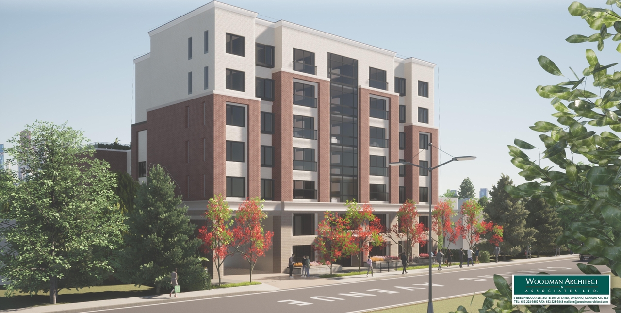 Rendering of building from page 1 of the file '2022-01-05 - Design Brief - D07-12-22-0001'