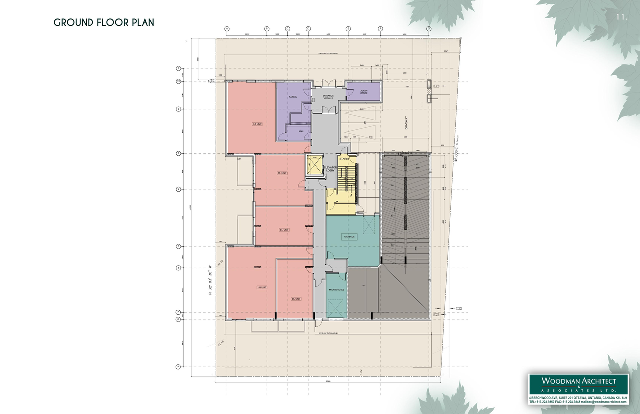 Construction site plan for project from page 13 of the file '2022-01-05 - Design Brief - D07-12-22-0001'