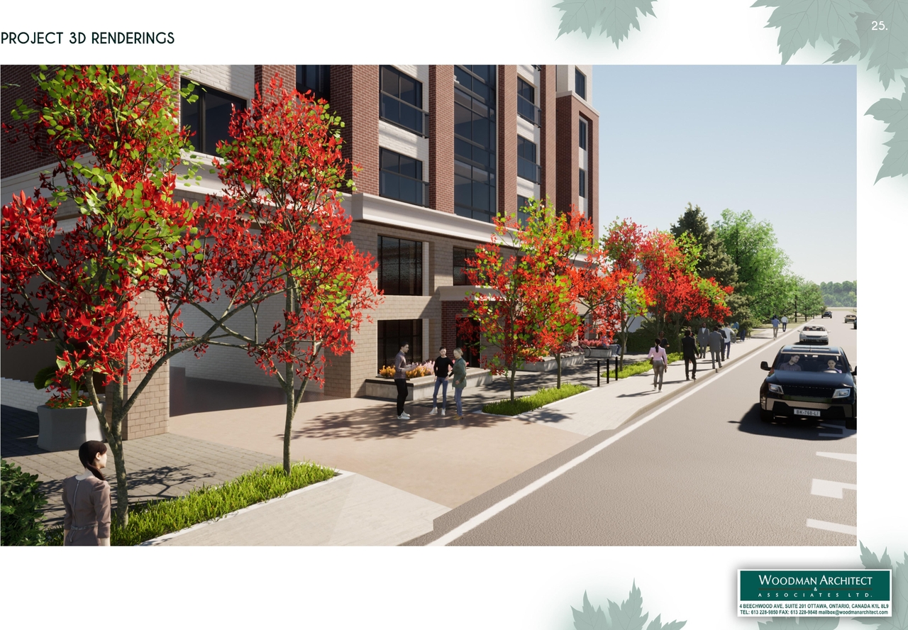 Rendering of building from page 27 of the file '2022-01-05 - Design Brief - D07-12-22-0001'