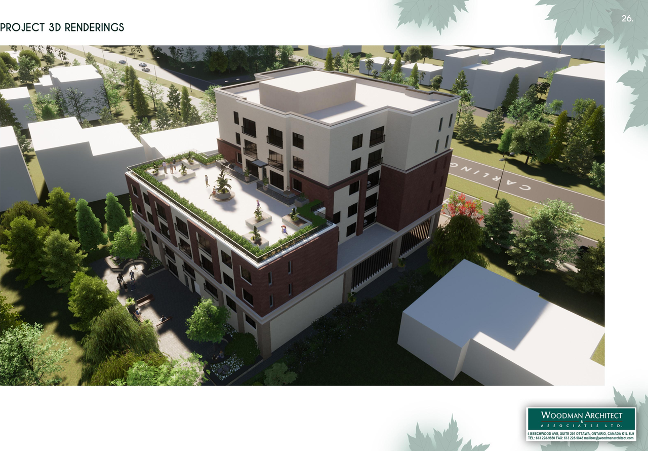 Rendering of building from page 28 of the file '2022-01-05 - Design Brief - D07-12-22-0001'