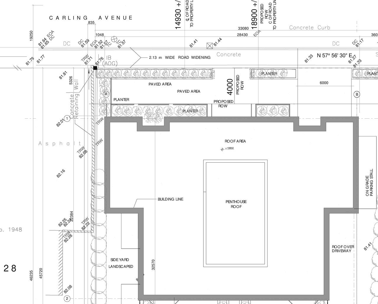Construction site plan for project from page 1 of the file '2022-01-05 - Site Plan and Floor Plans - D07-12-22-0001'