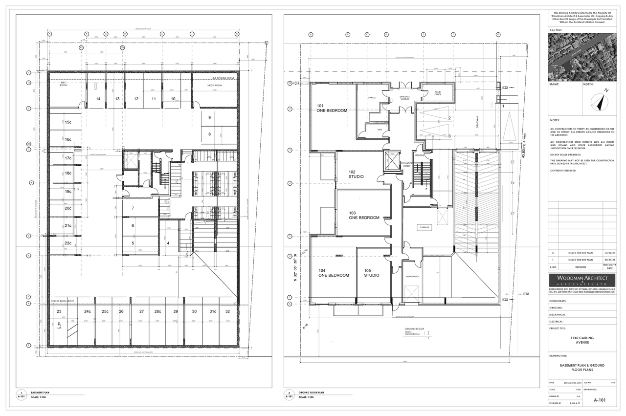 Floor plan for project from page 2 of the file '2022-01-05 - Site Plan and Floor Plans - D07-12-22-0001'