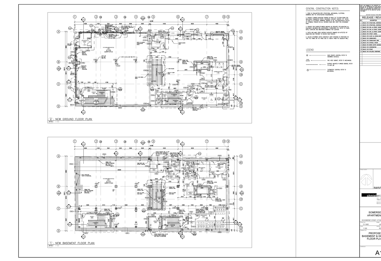 Floor plan for project from page 1 of the file '2023-08-22 - Floor Plans - D07-12-22-0003'