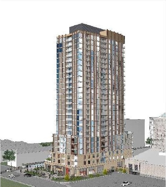 Rendering of building from page 7 of the file '2022-01-13 - Design Brief - D07-12-22-0004'