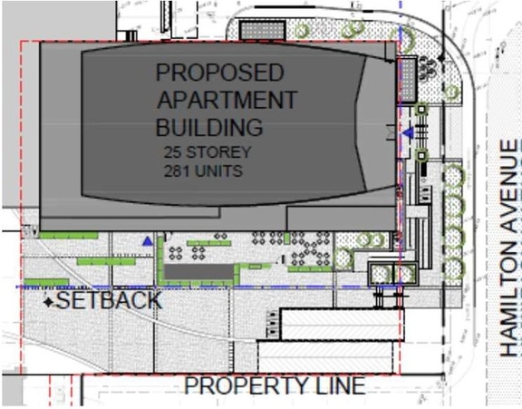 Construction site plan for project from page 8 of the file '2022-01-13 - Design Brief - D07-12-22-0004'