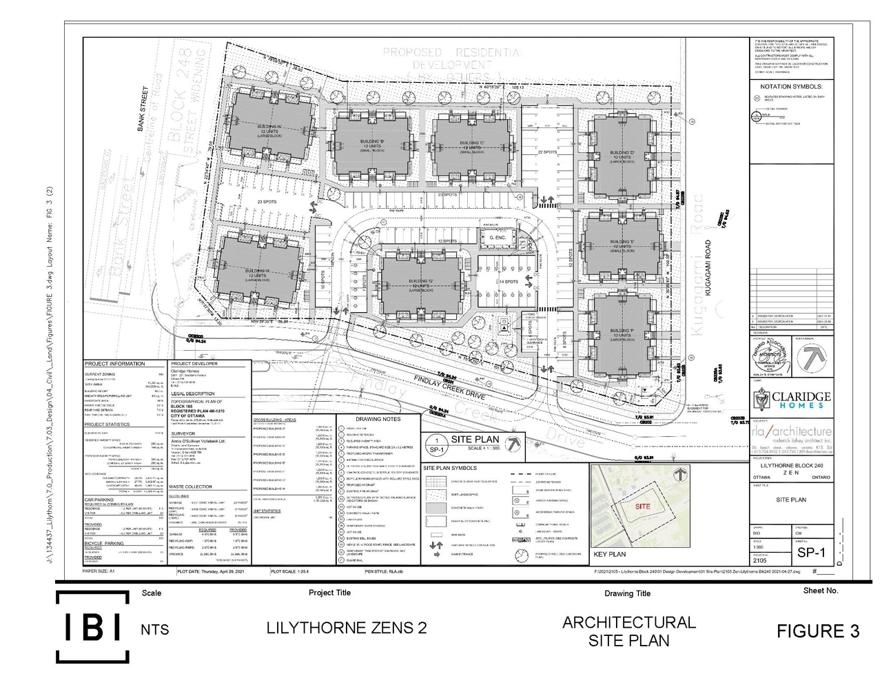 Construction site plan for project from page 23 of the file '2022-01-26 - Design Brief - D07-12-22-0011'