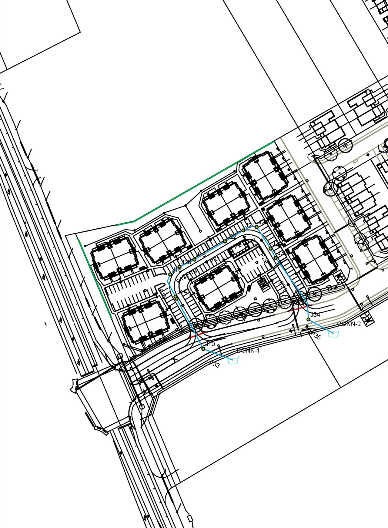 Construction site plan for project from page 35 of the file '2022-01-26 - Design Brief - D07-12-22-0011'