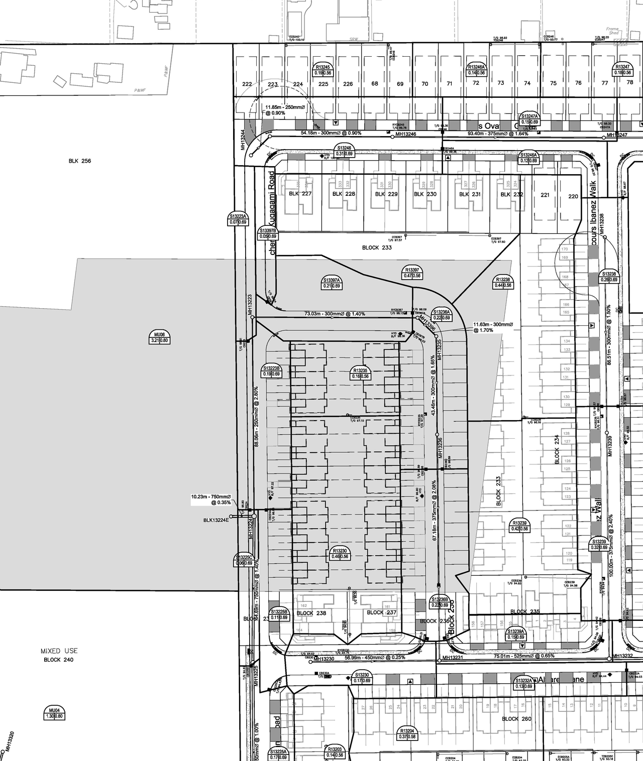 Construction site plan for project from page 48 of the file '2022-01-26 - Design Brief - D07-12-22-0011'