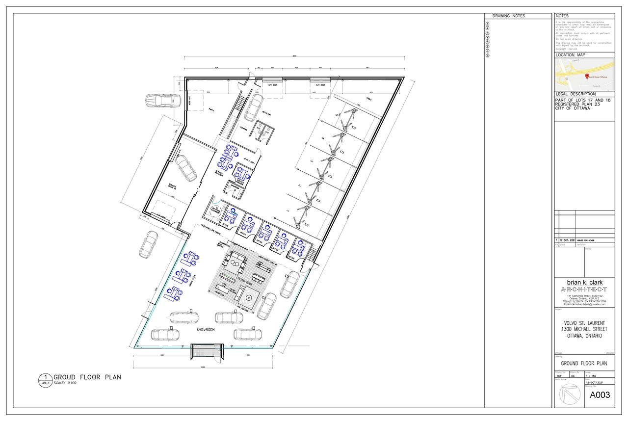 Construction site plan for project from page 1 of the file '2022-01-26 - Ground Floor Plan - D07-12-22-0012'