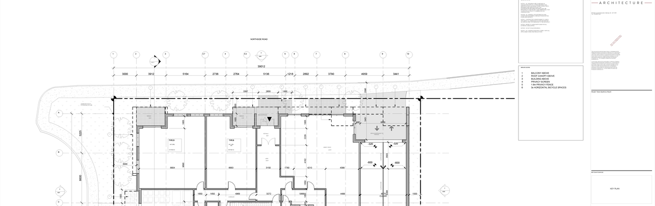 Construction site plan for project from page 3 of the file '2022-01-28 - Parking and Floor Plans - D07-12-22-0015'