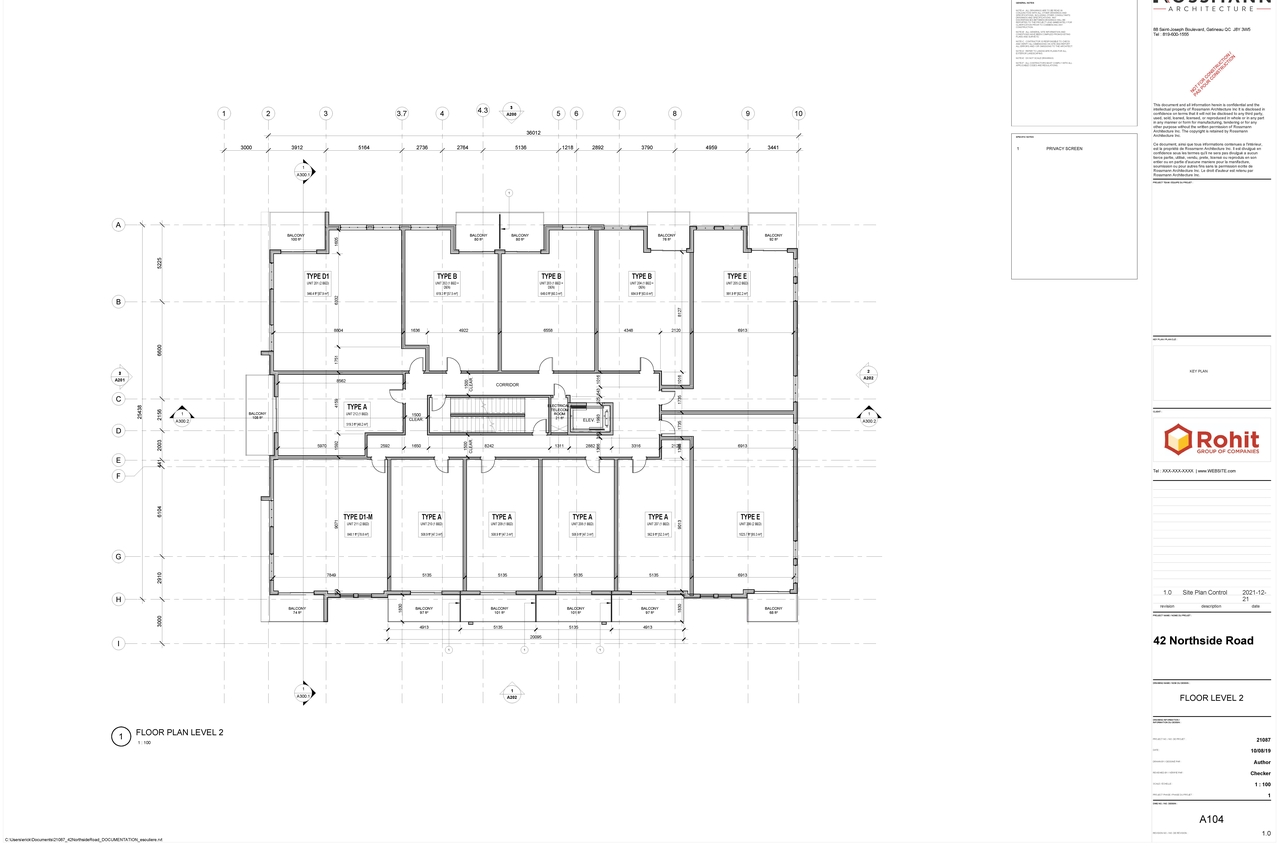 Construction site plan for project from page 4 of the file '2022-01-28 - Parking and Floor Plans - D07-12-22-0015'