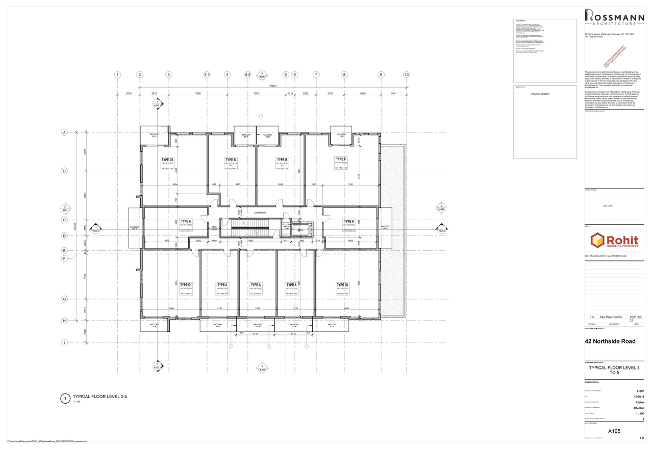 Construction site plan for project from page 5 of the file '2022-01-28 - Parking and Floor Plans - D07-12-22-0015'