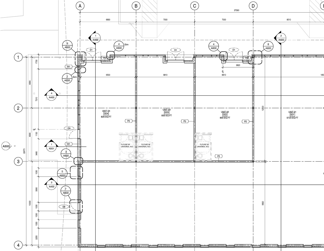 Construction site plan for project from page 1 of the file '2022-02-02 - Ground Floor Plan - D07-12-22-0017'