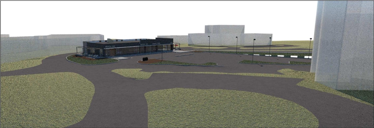 Rendering of building from page 11 of the file '2022-02-02 - Design Brief - D07-12-22-0017'