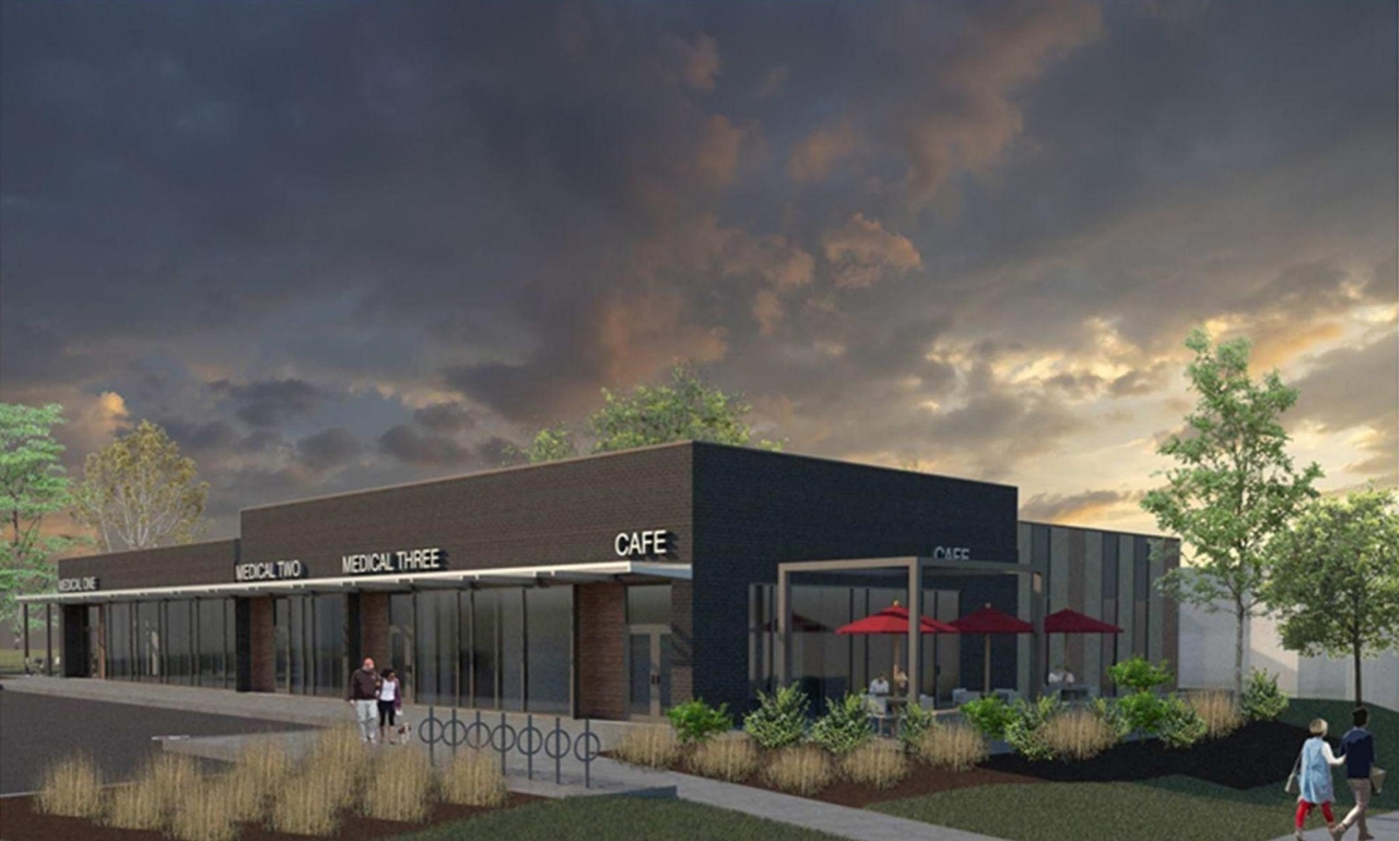 Rendering of building from page 13 of the file '2022-02-02 - Design Brief - D07-12-22-0017'