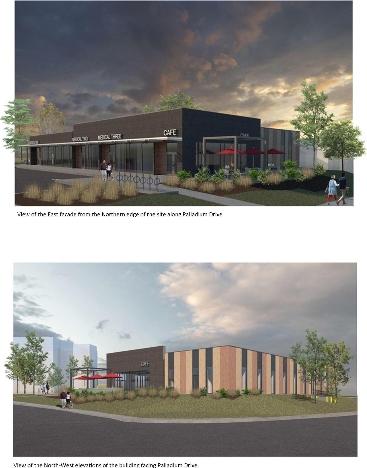 Rendering of building from page 13 of the file '2022-02-02 - Design Brief - D07-12-22-0017'