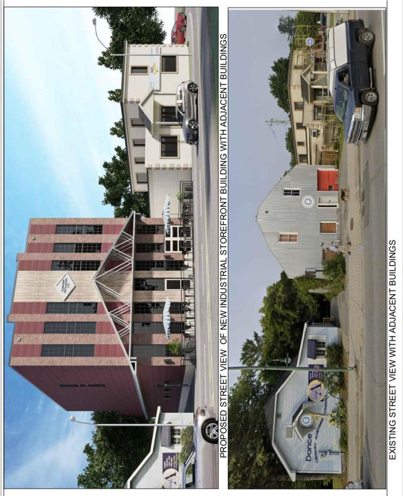 Rendering of building from page 4 of the file '2022-12-17 - Design Brief - D07-12-22-0035'