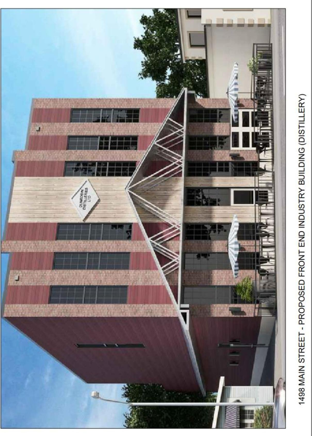 Rendering of building from page 7 of the file '2022-12-17 - Design Brief - D07-12-22-0035'