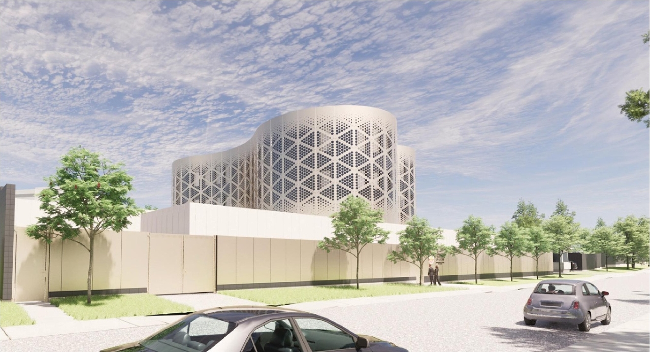 Rendering of building from page 13 of the file '2022-03-23 - UDRP Formal Review - D07-12-22-0041'