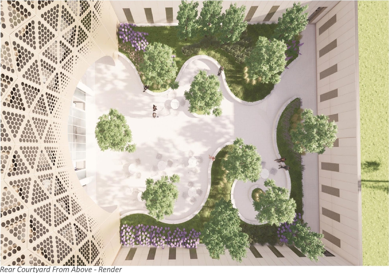 Construction site plan for project from page 14 of the file '2022-03-23 - UDRP Formal Review - D07-12-22-0041'