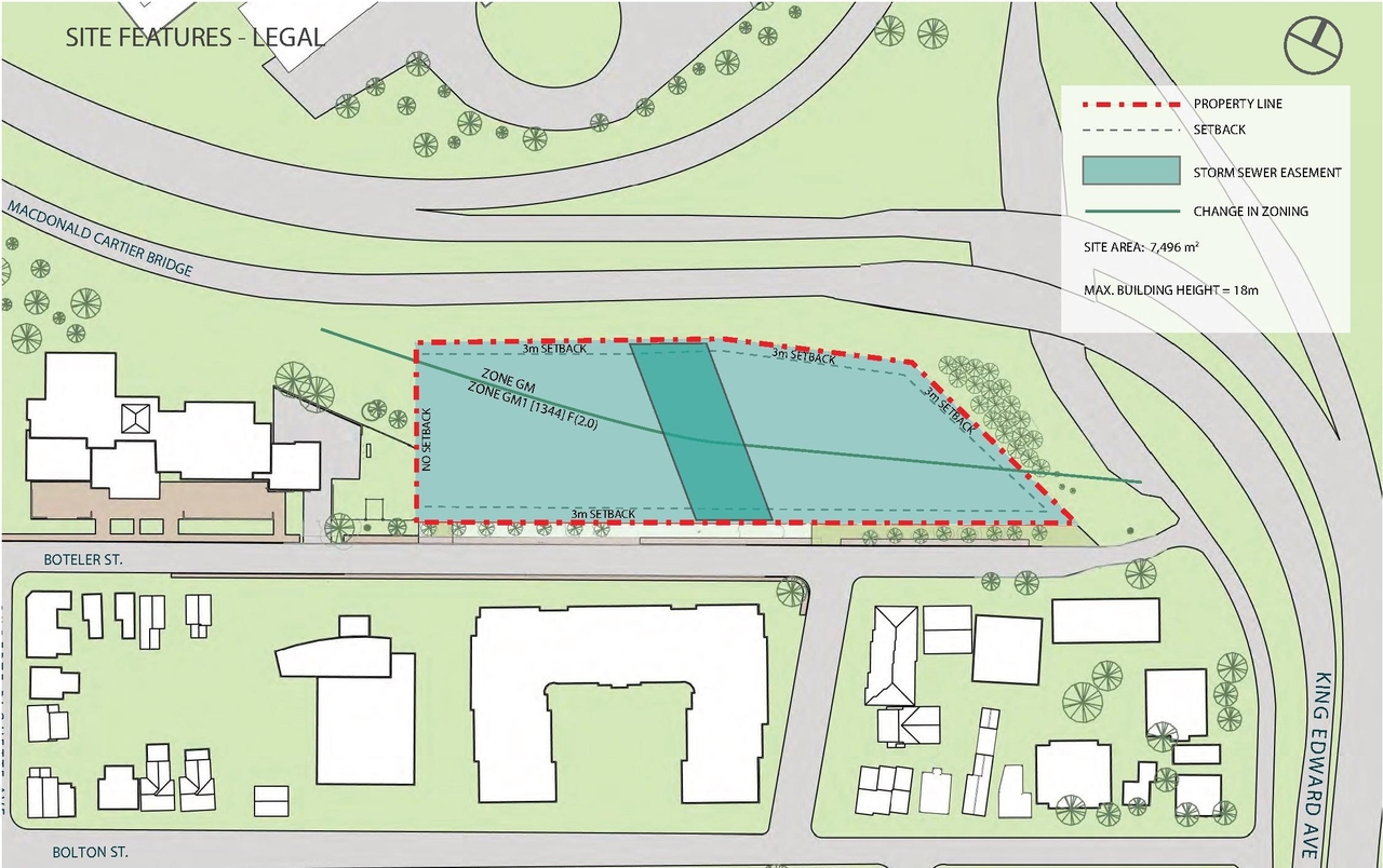 Construction site plan for project from page 15 of the file '2022-03-23 - UDRP Formal Review - D07-12-22-0041'