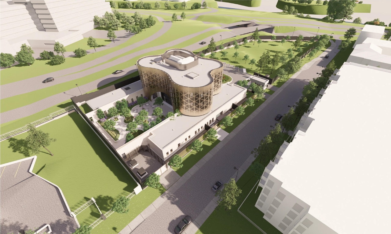 Rendering of building from page 16 of the file '2022-03-23 - UDRP Formal Review - D07-12-22-0041'