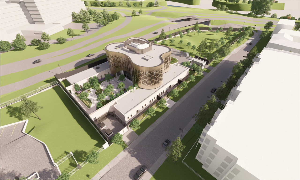 Rendering of building from page 16 of the file '2022-03-23 - UDRP Formal Review - D07-12-22-0041'