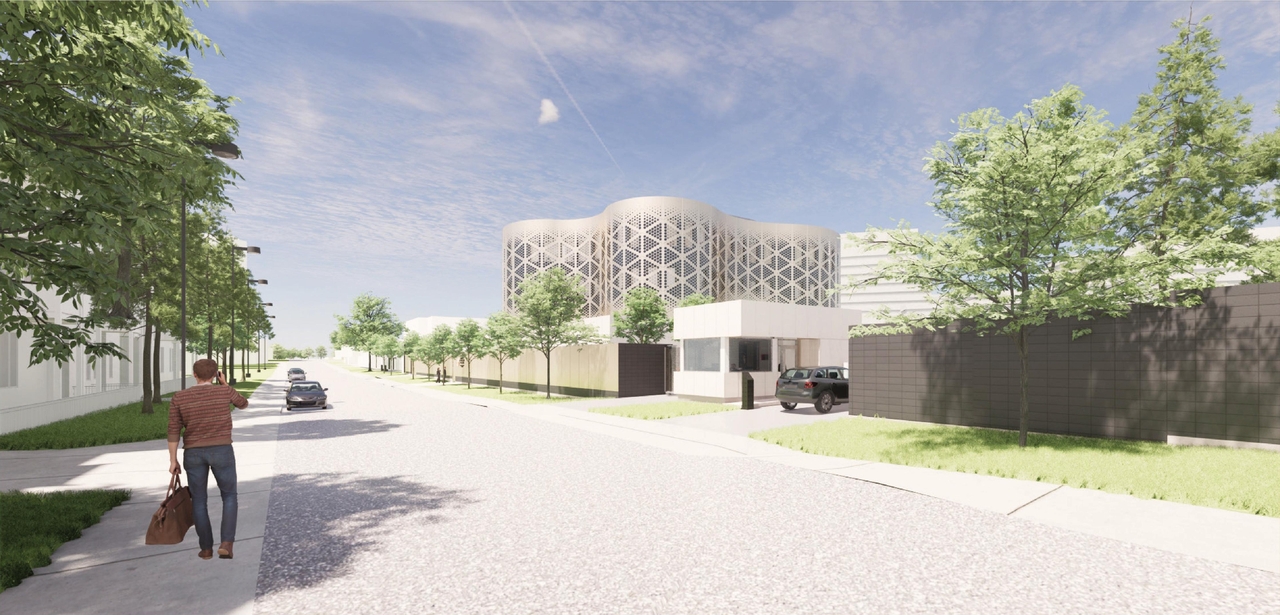 Rendering of building from page 19 of the file '2022-03-23 - UDRP Formal Review - D07-12-22-0041'