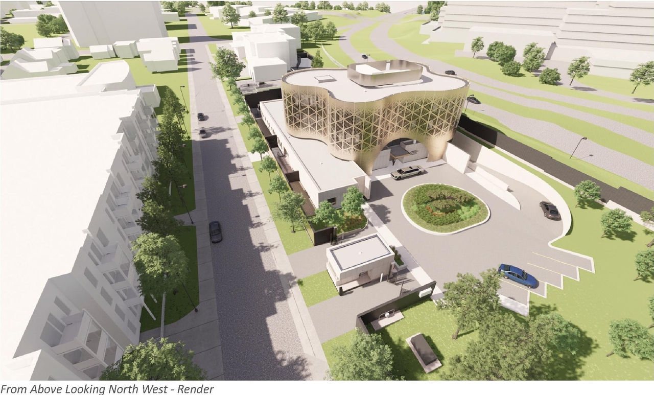 Construction site plan for project from page 2 of the file '2022-03-23 - UDRP Formal Review - D07-12-22-0041'