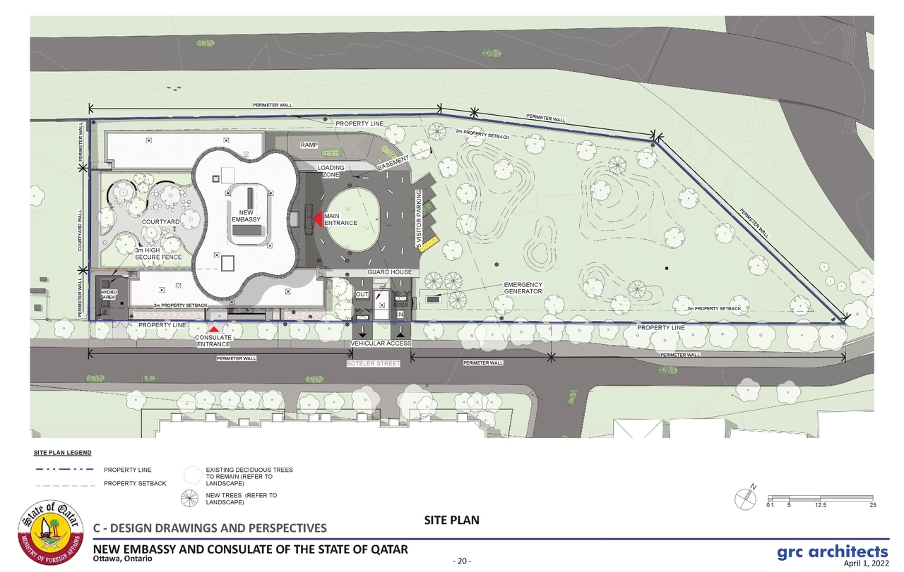 Construction site plan for project from page 20 of the file '2022-03-23 - UDRP Formal Review - D07-12-22-0041'